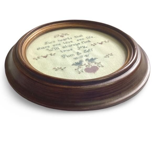 Vintage Framed Embroidery Sampler- 1980s - Picture 3 of 6